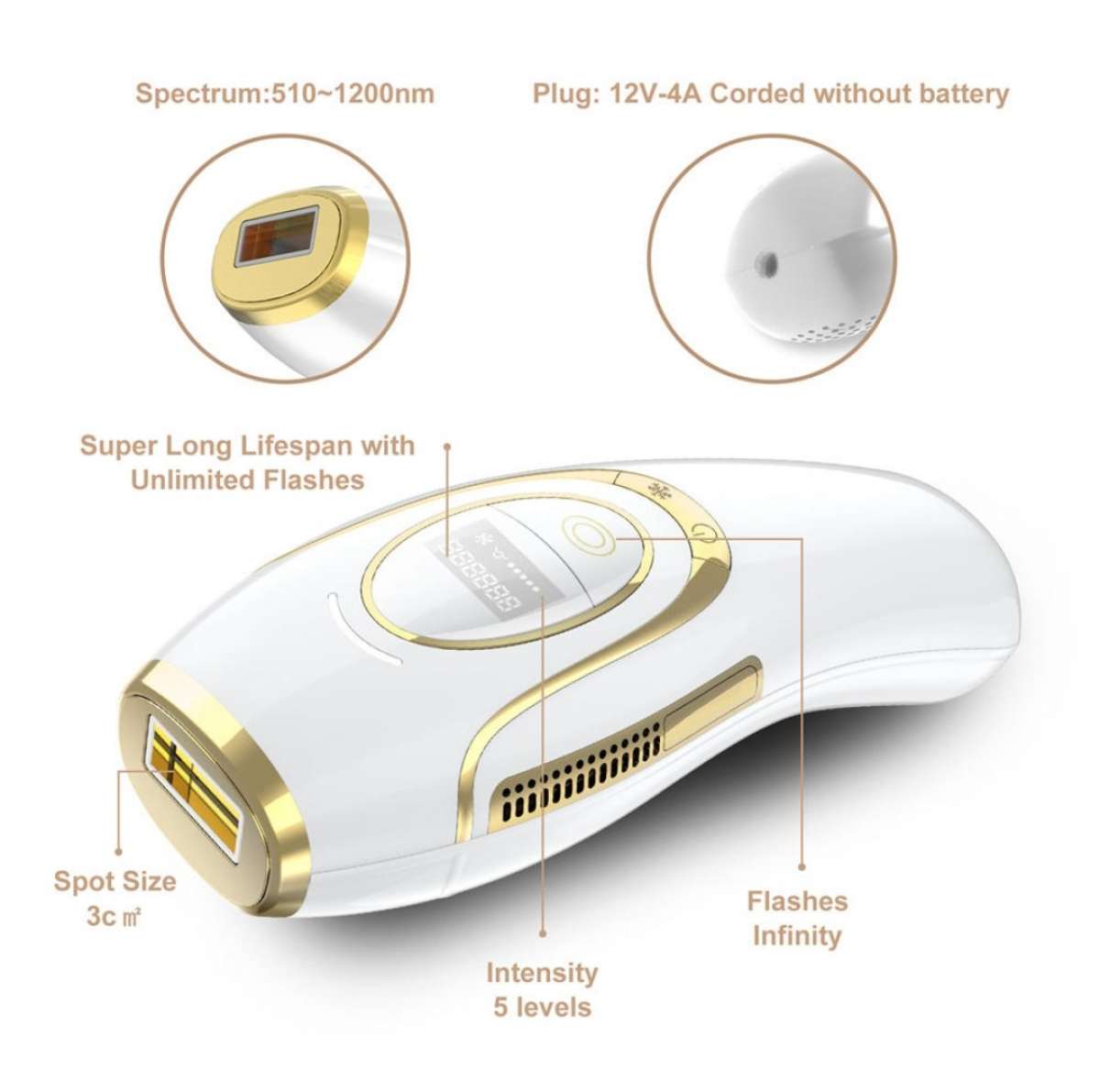 IPL Hair Removal Laser Permanent 4 in 1free shipping pick up