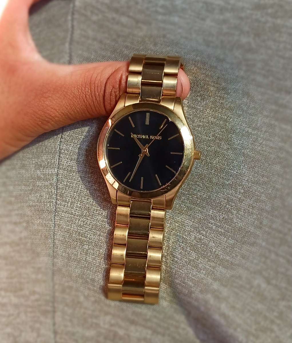 14k gold Michael kors watch