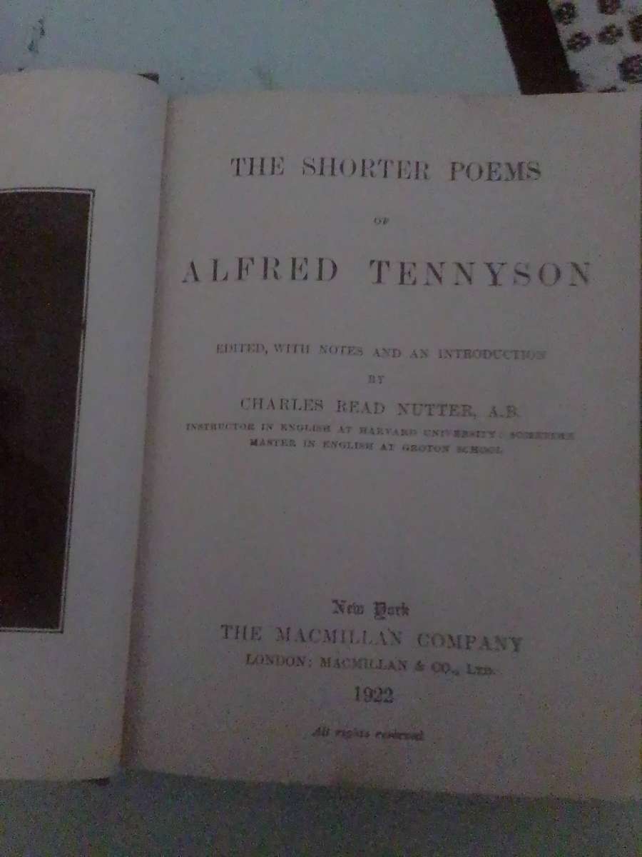 The Shorter Poems of Alfred Tennyson