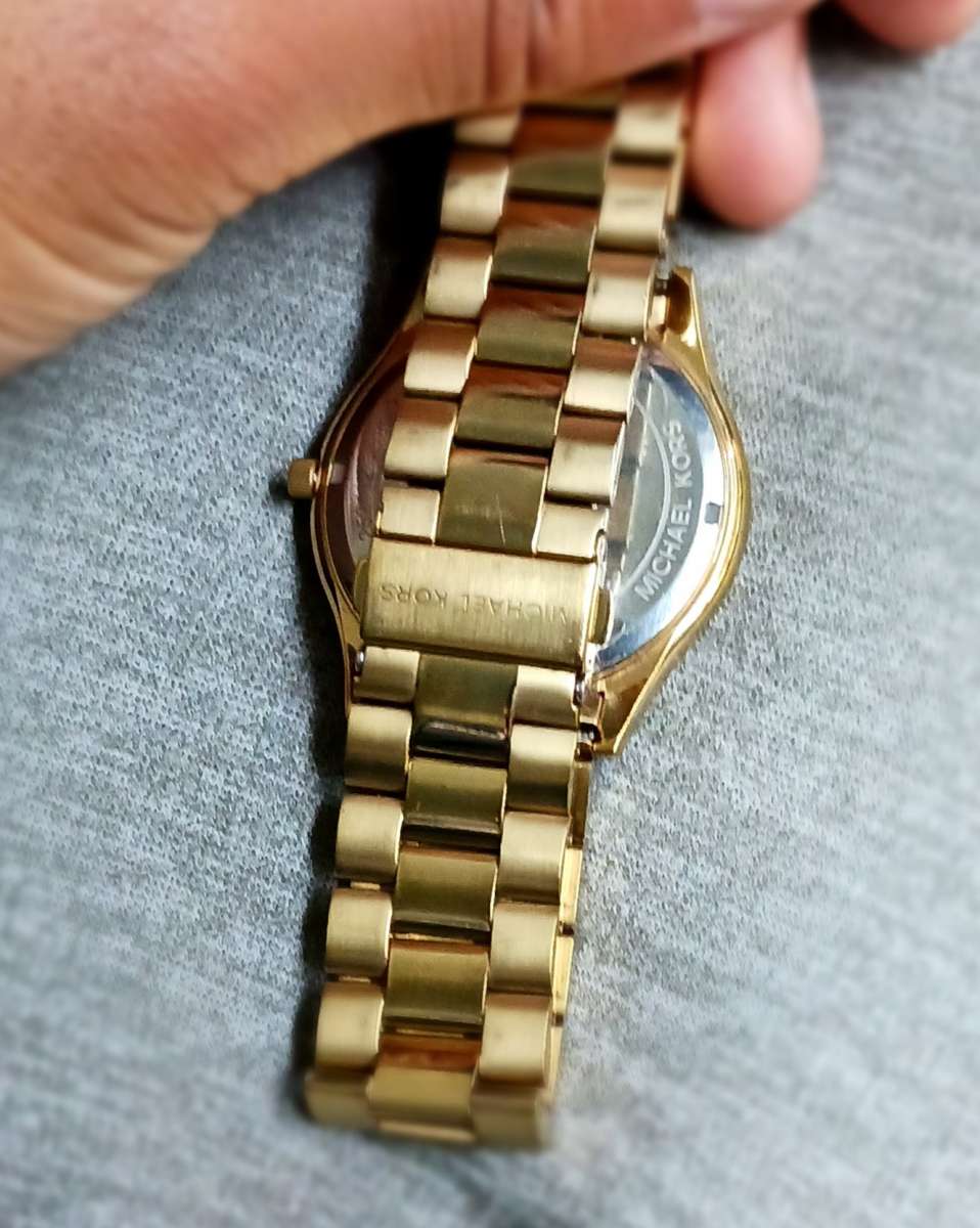 14k gold Michael kors watch