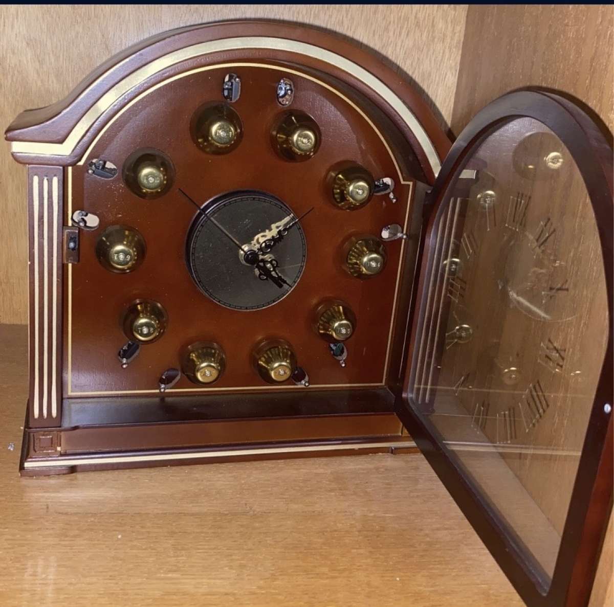 Mr Christmas Gold Label Collection Musical Bell Clock