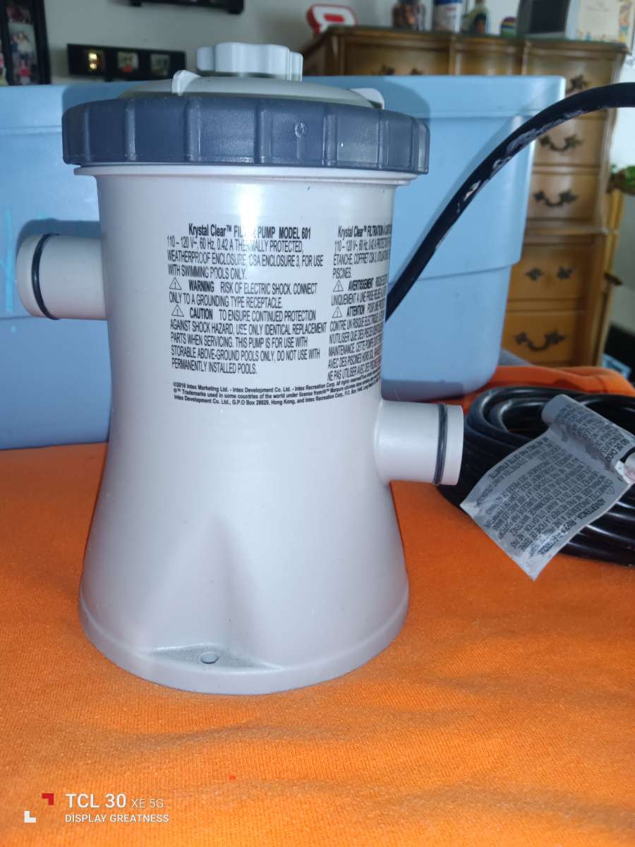 Krystal clear pool pump