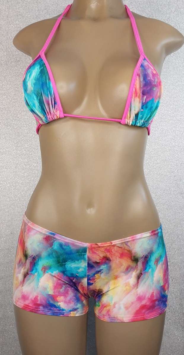 Tie Dye Custom Made Bikini Set