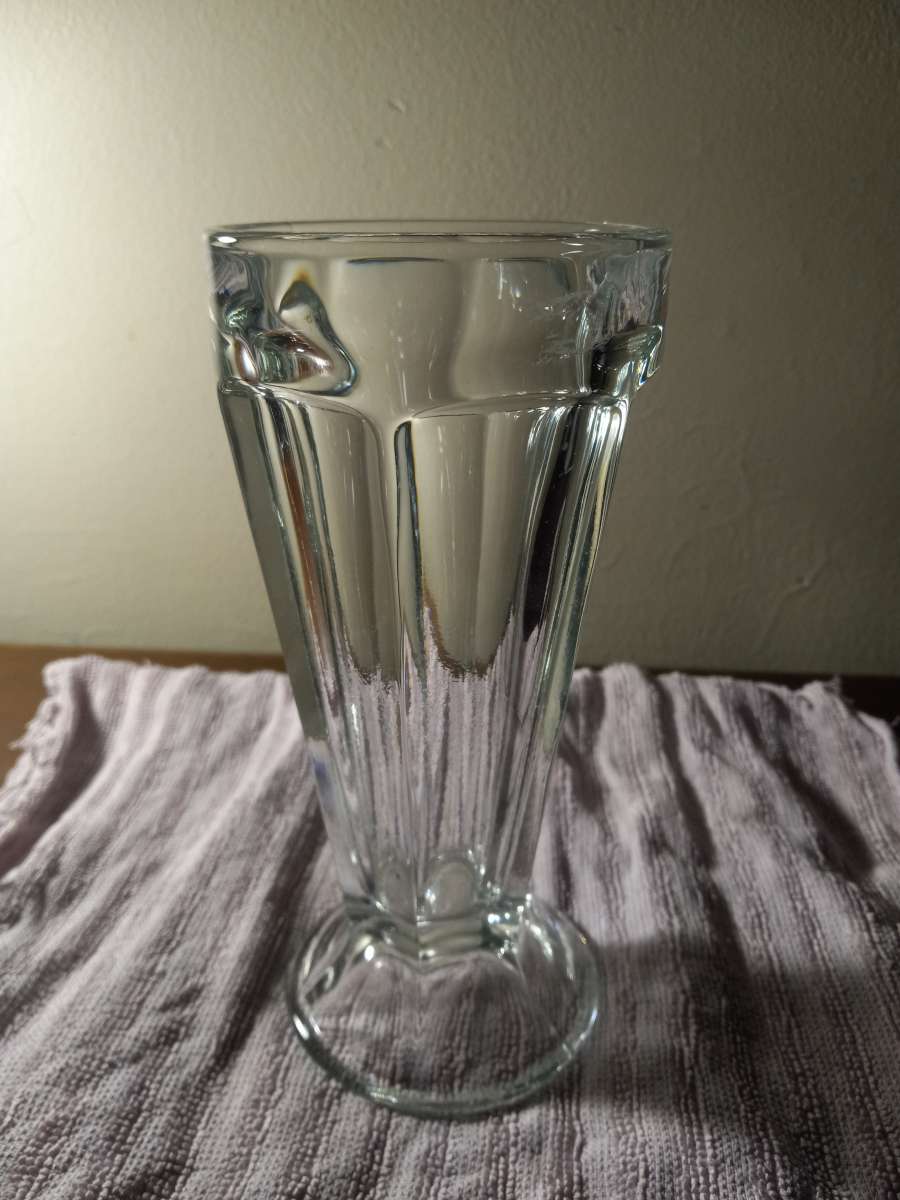 vintage glass icecream dish