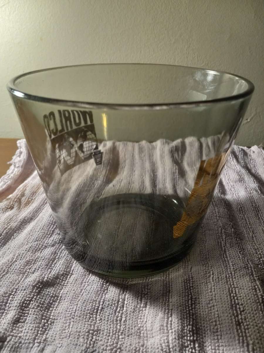 Vintage glass ice bucket