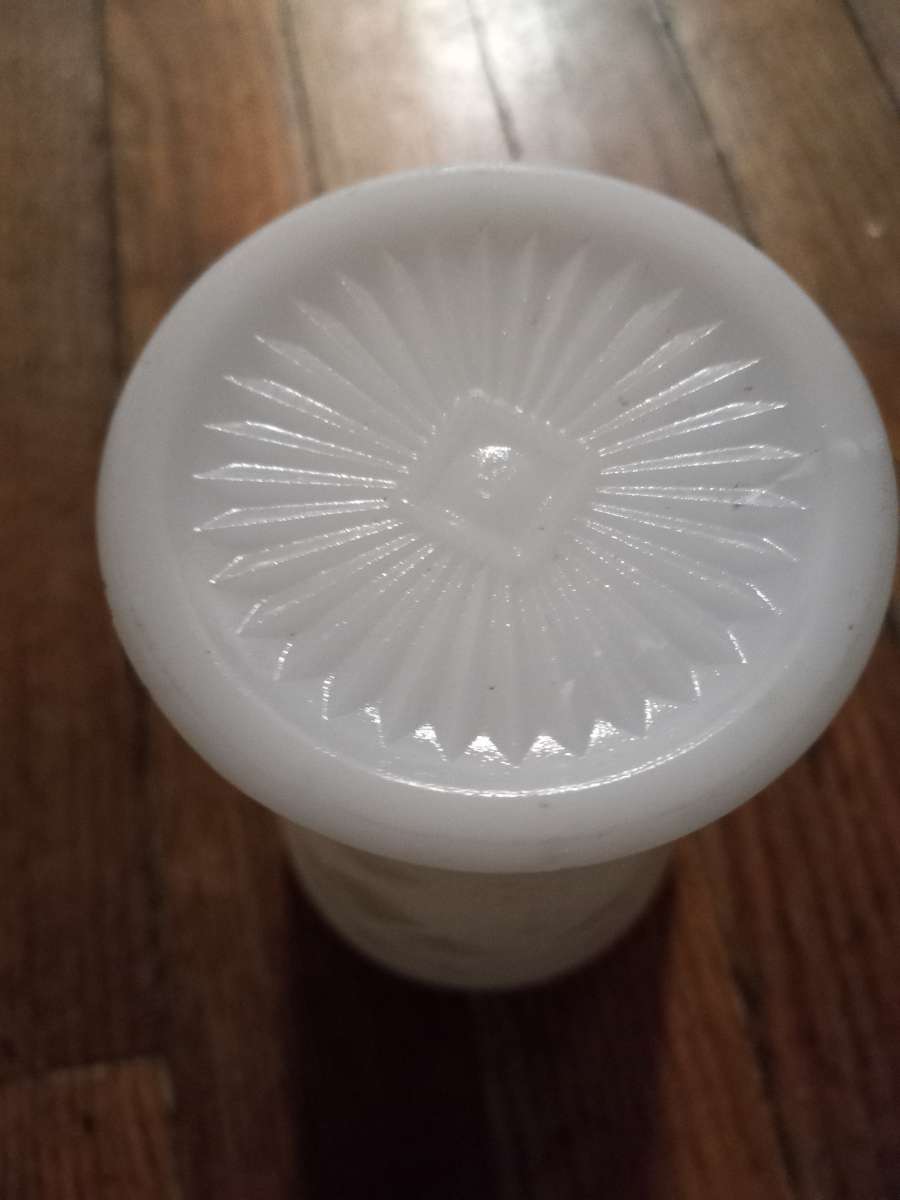 Vintage milk glass goblet