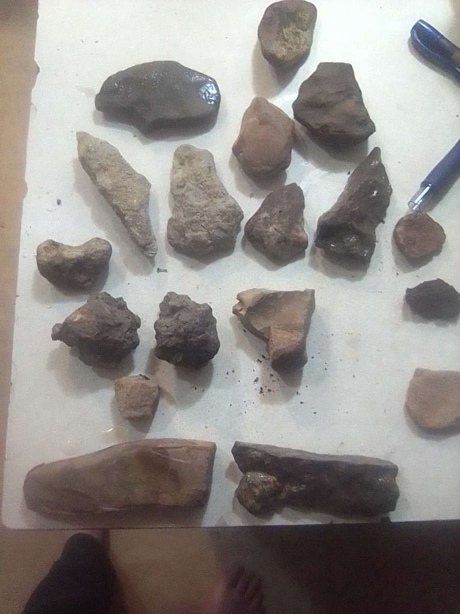 preastoric artifacts tools meteorite fossils