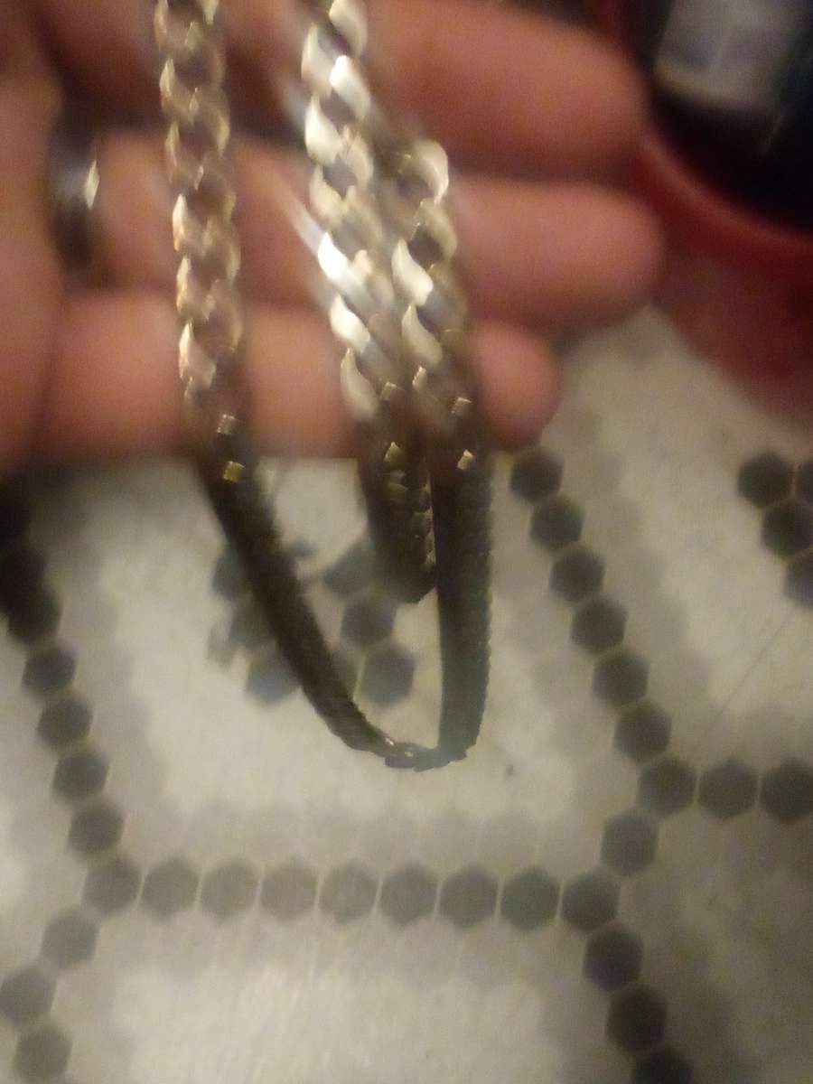 925 sterling silver necklace 22 inch and 3mm wide