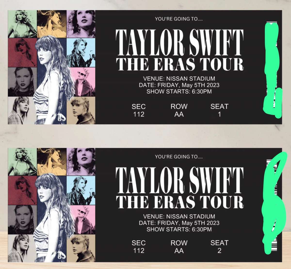 Taylor swift ticket