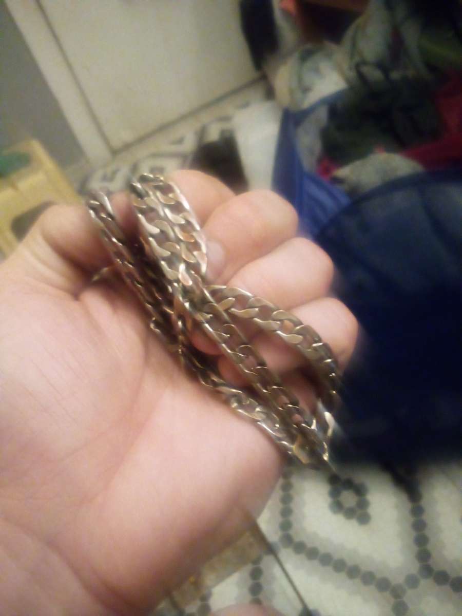 925 sterling silver necklace 22 inch and 3mm wide