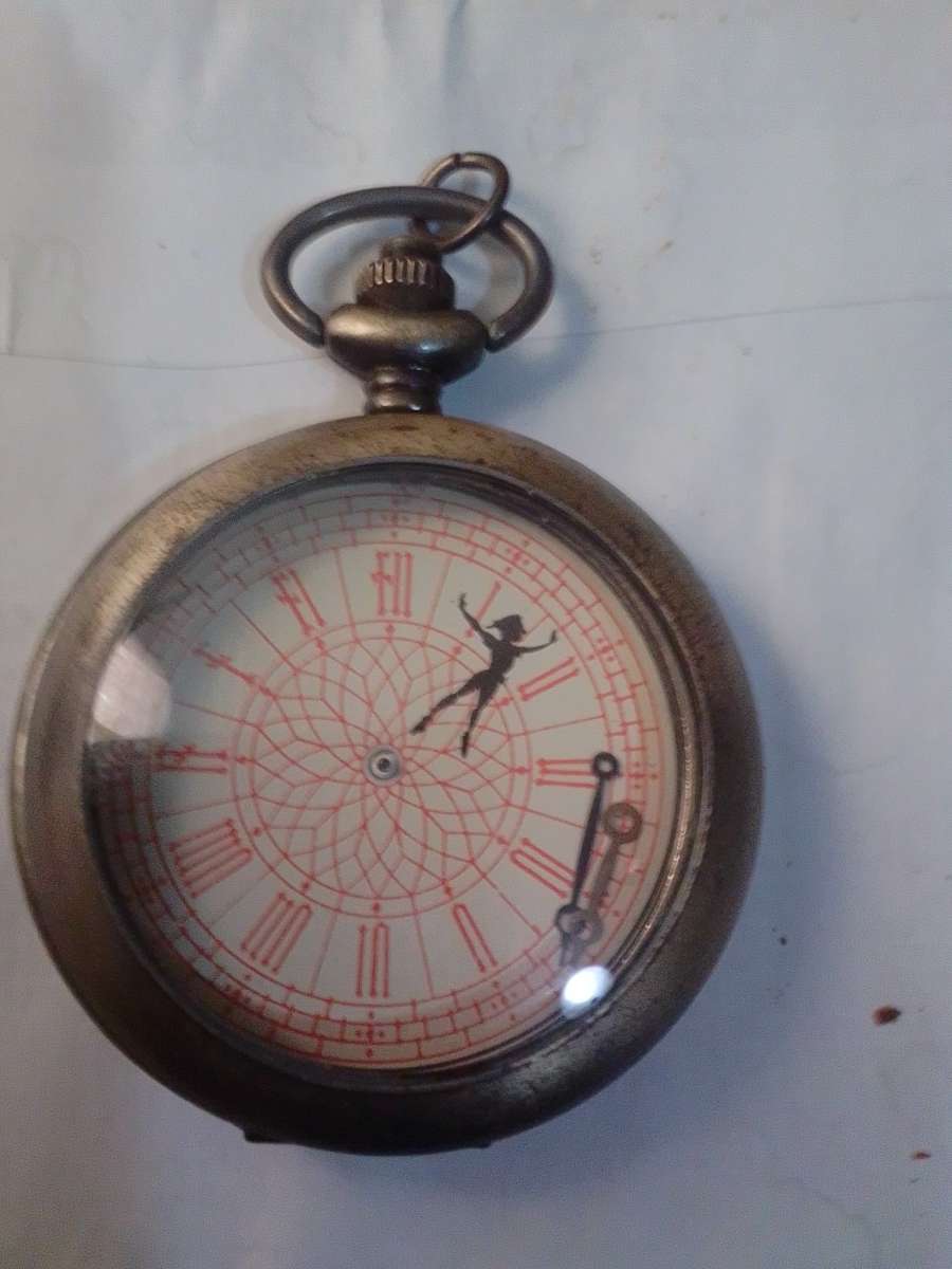 Old Disney Pocket Watch Peter Pan every thing is there
