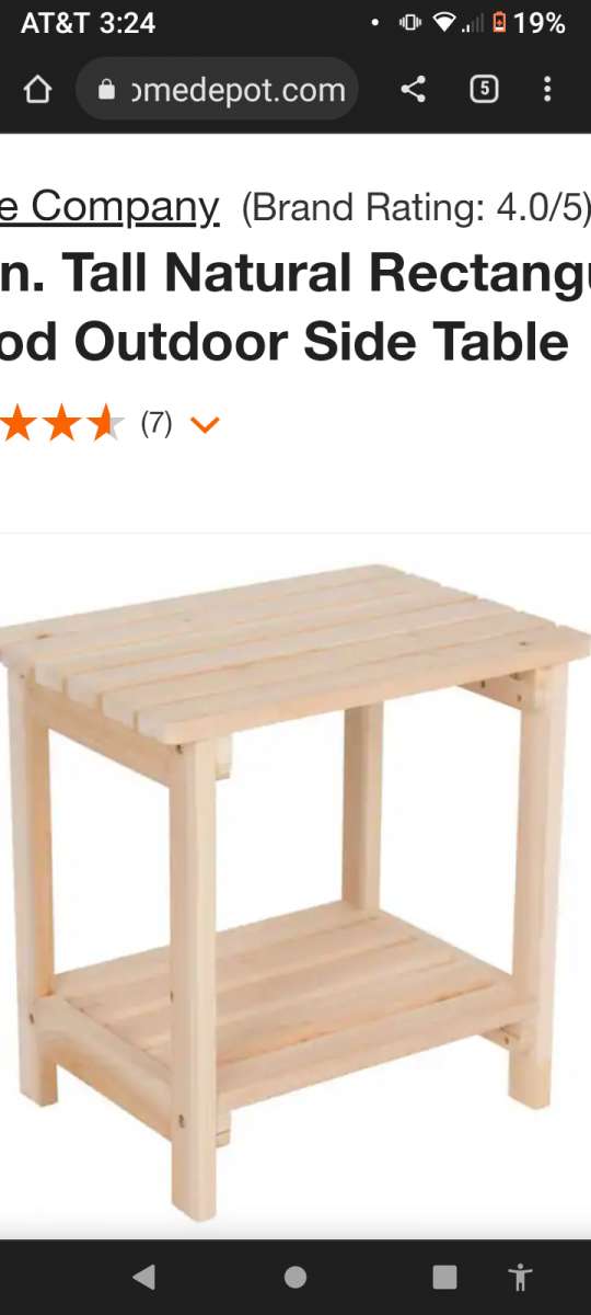 2 LAKELAND MILLS ADK chair and table set