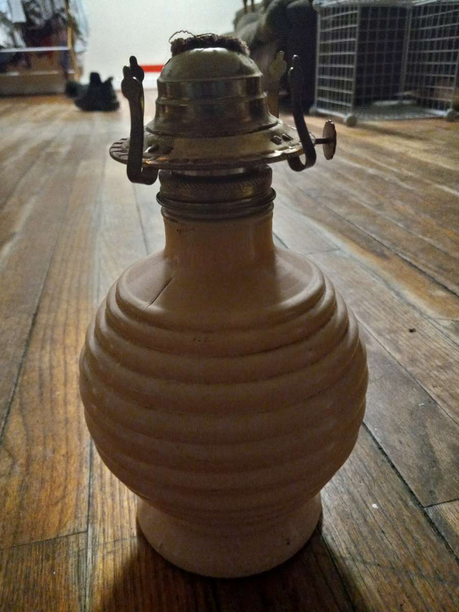 Antique oil lamp