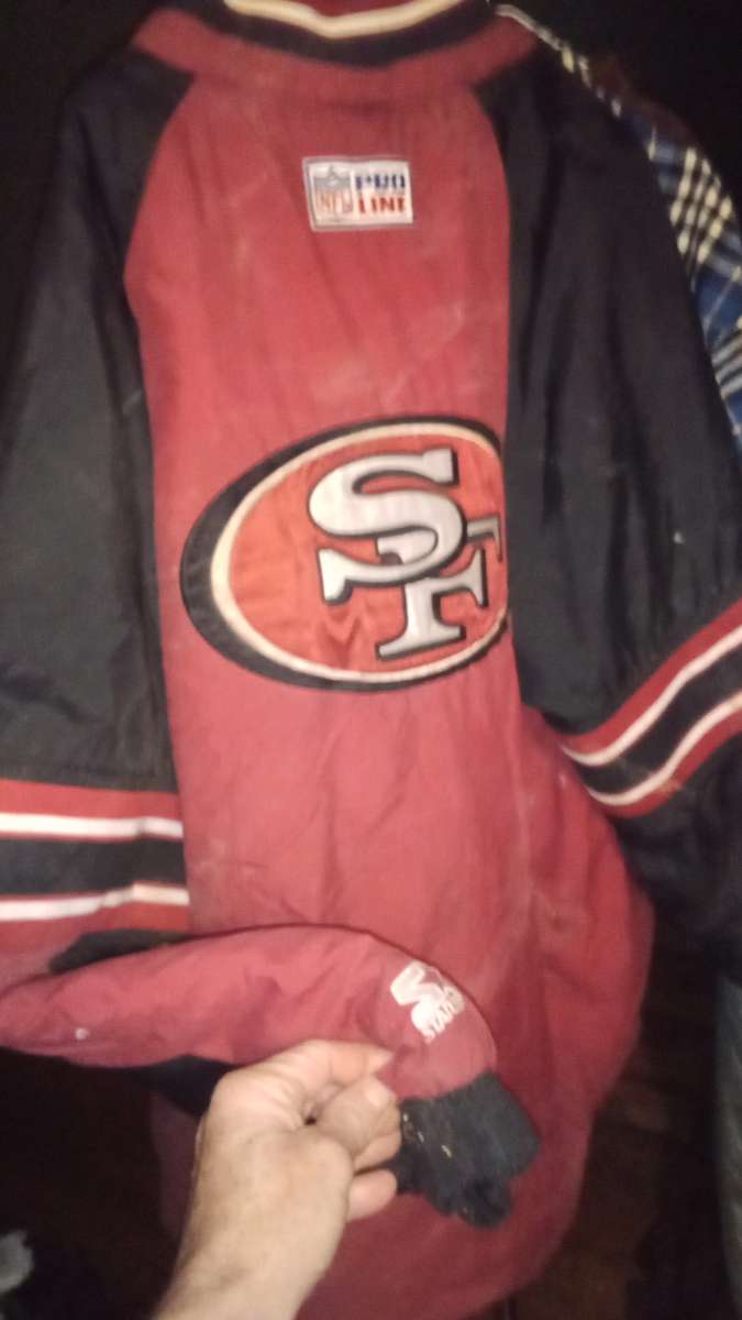 SF 49ers Pro line starter half zip jacket