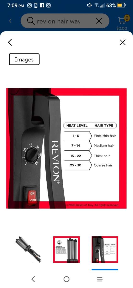 REVLON 3 Barrel  Hair Waver