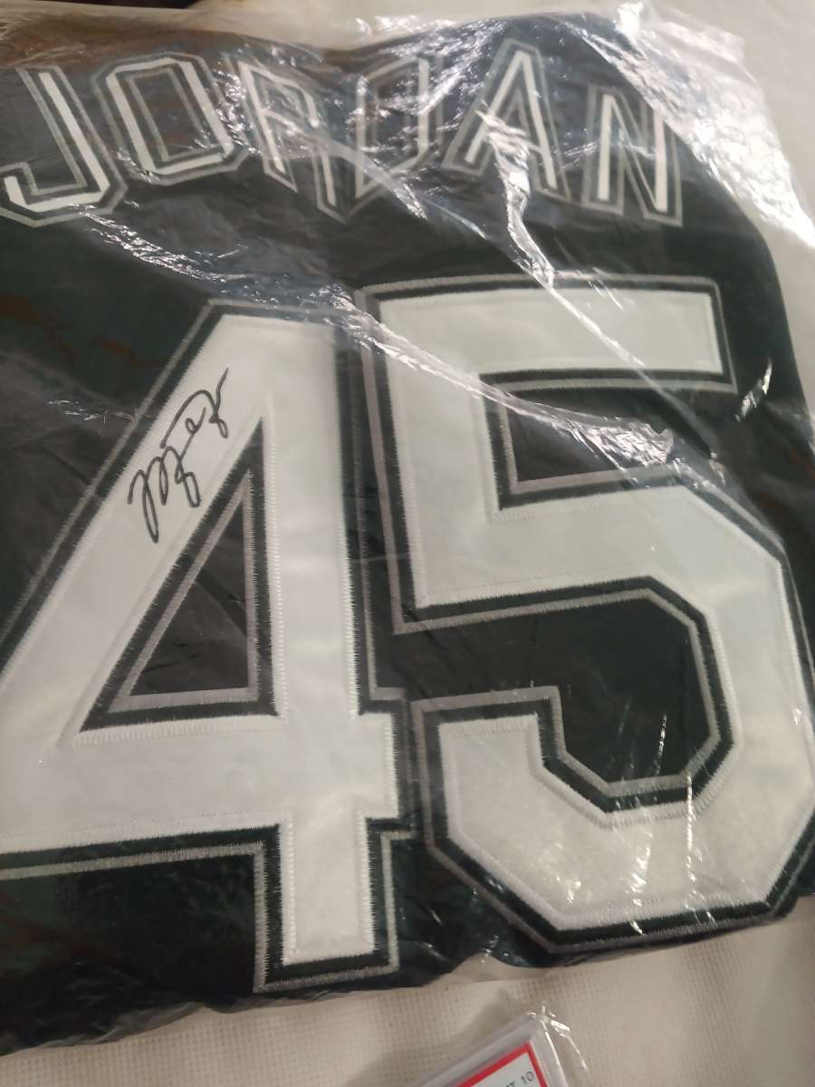 Michael Jordan autographed baseball jersey