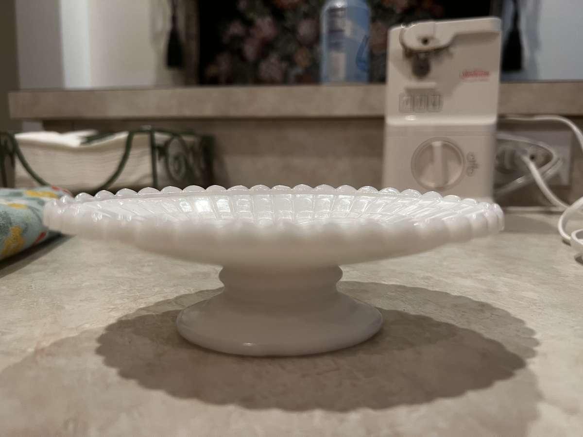 Vintage Owl Mike glass soap dish  Avon