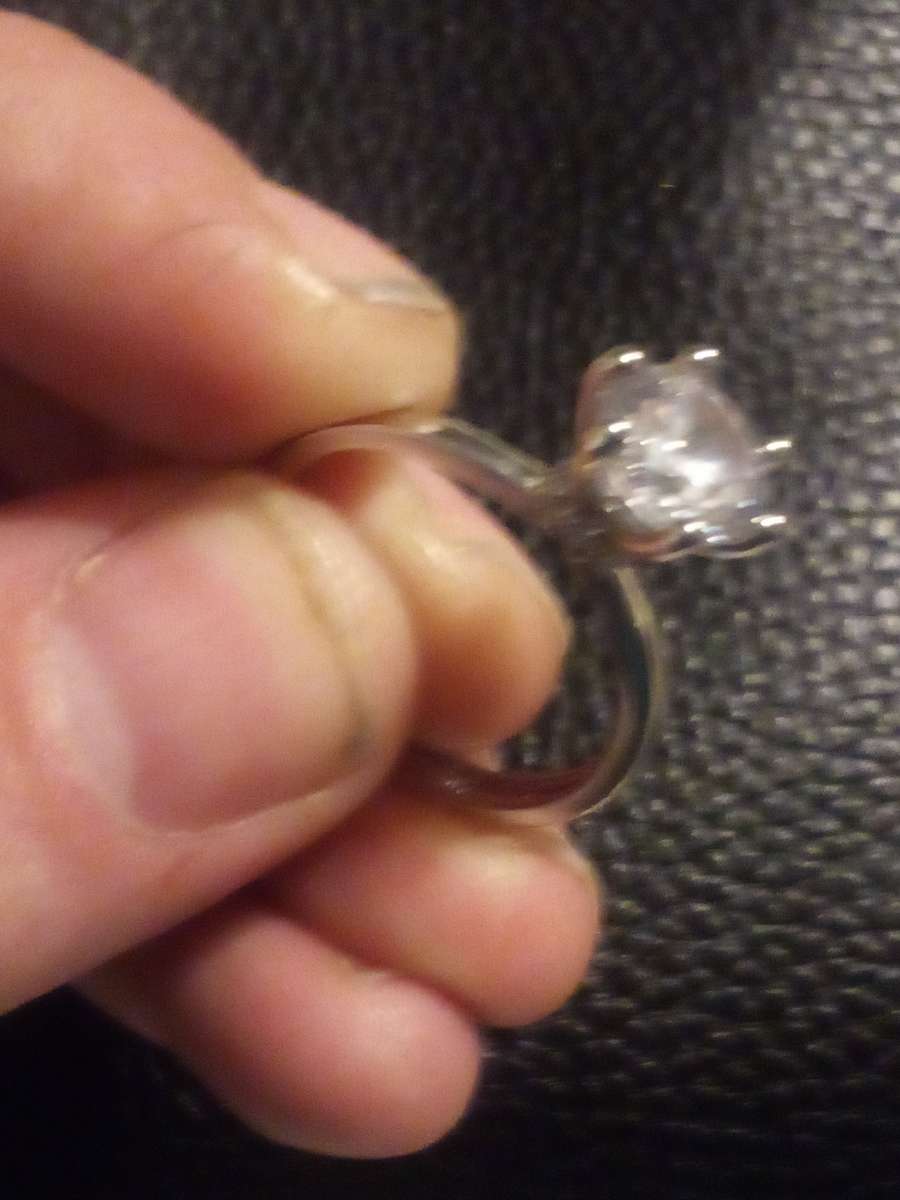 D 2ct 925 sterling silver vintage wedding ring for women