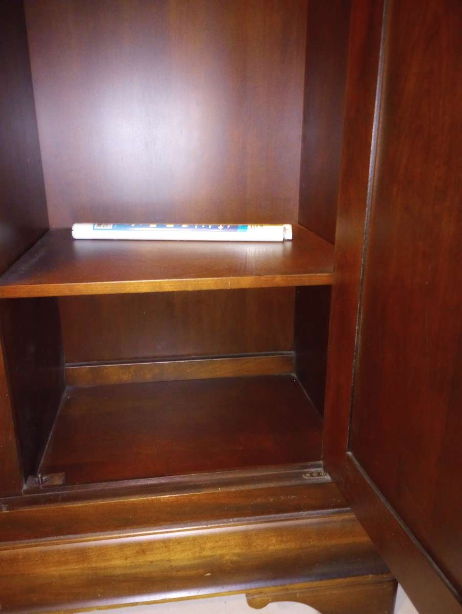 Large vintage BrownSienna solid wood early 1900s