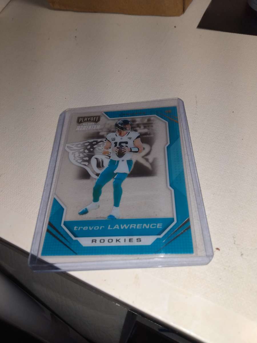 2021 playoff moment Trevor Lawrence rookie card