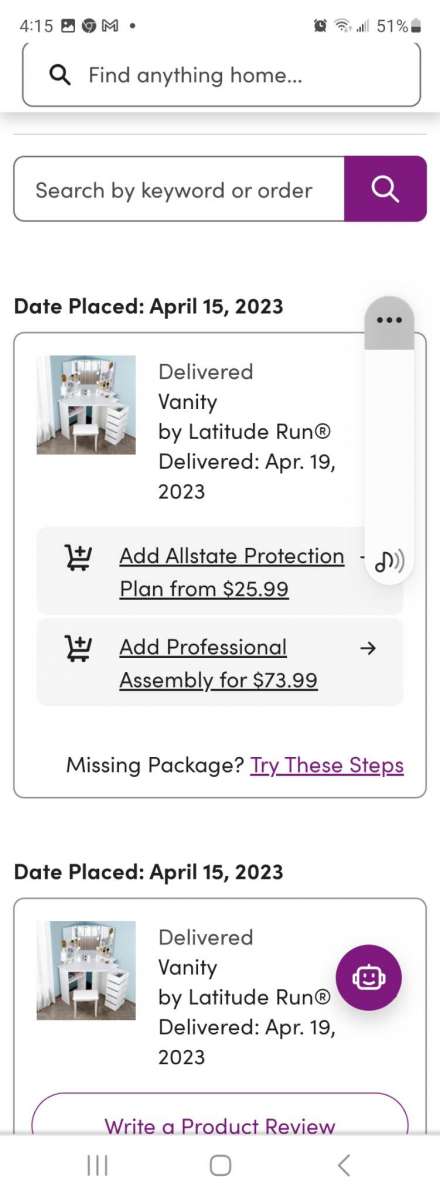 Makeup vanity BNIB