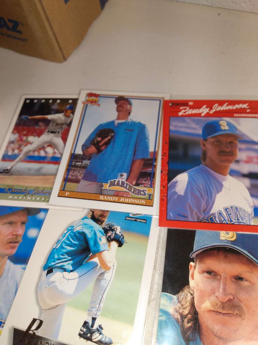 six cards Randy Johnson Hall of famer The Big unit