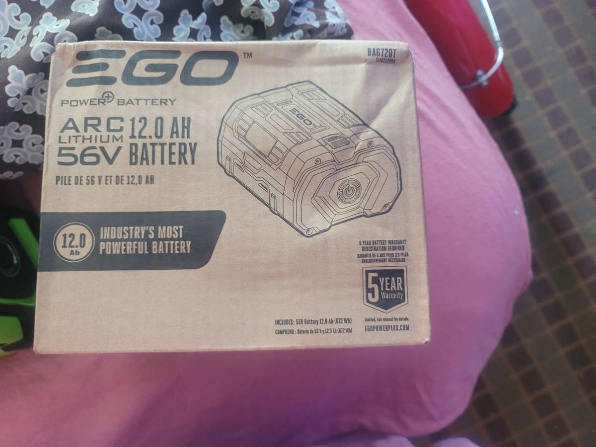 Ego 56v 12 ah Lithium Ion Battery