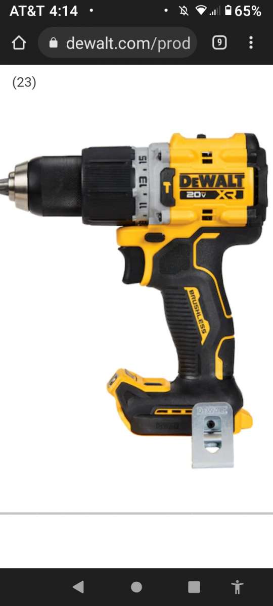 DEWALT 20V MAX XR 33spd HAMMER DRILL