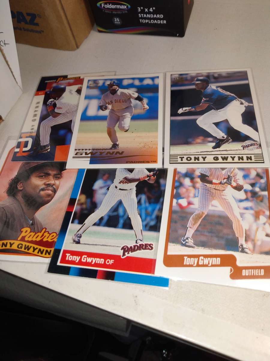 six card lot Tony gwynn Hall of famer