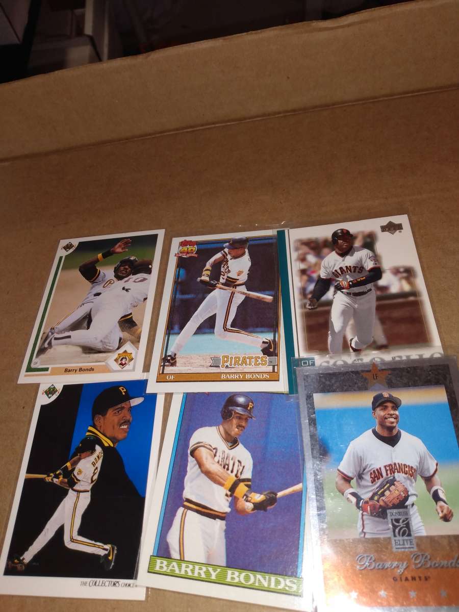 six card lot of Barry bonds