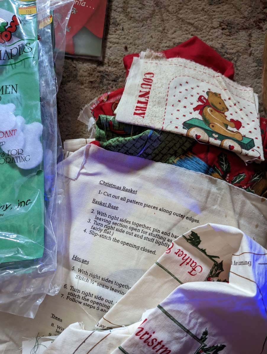 box of craft supplies