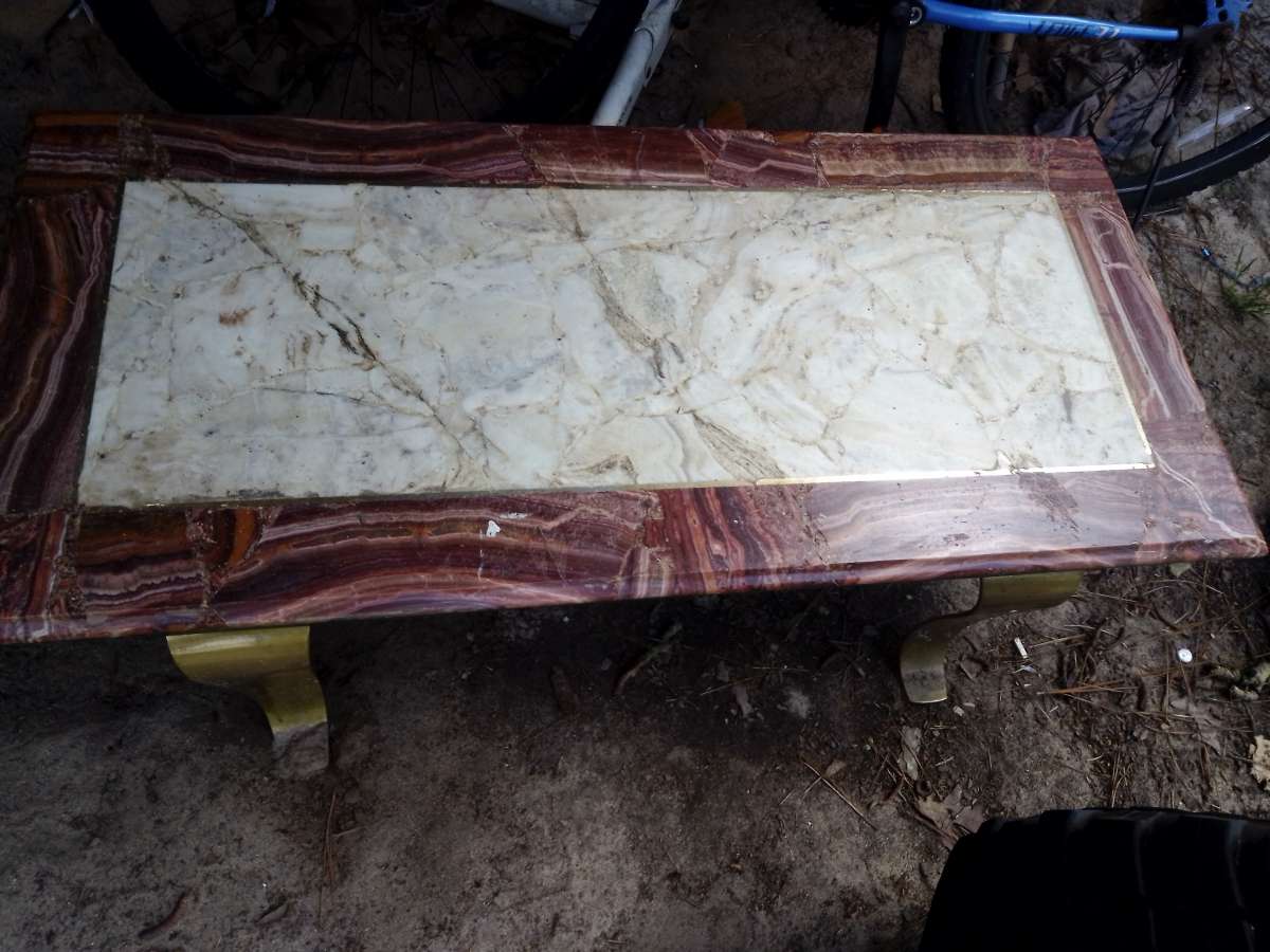 A Solid Marble Table