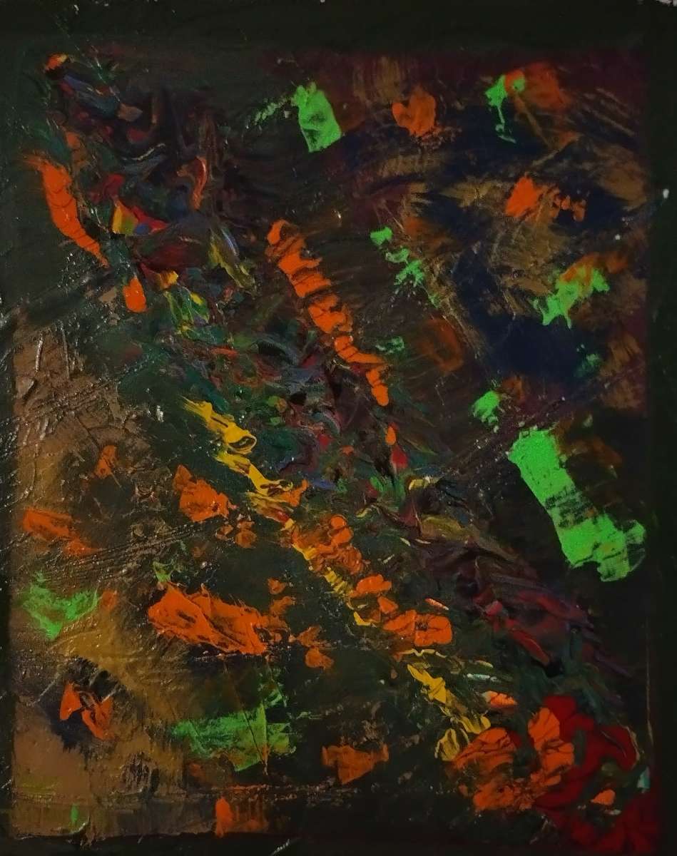 abstract painting on canvas 16inches by twenty