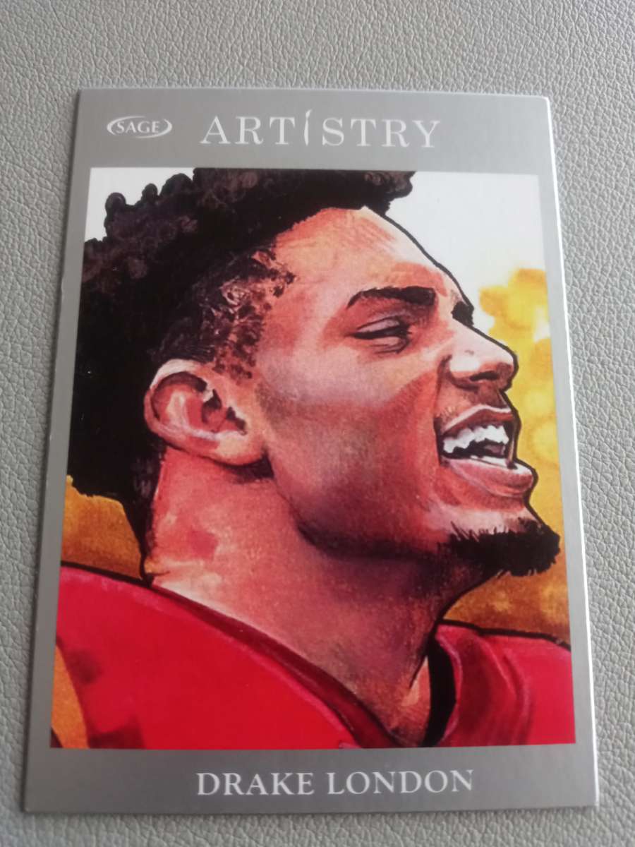 2022 SAGE ARTISTRY  DRAKE LONDON 110  RC ROOKIE CARD
