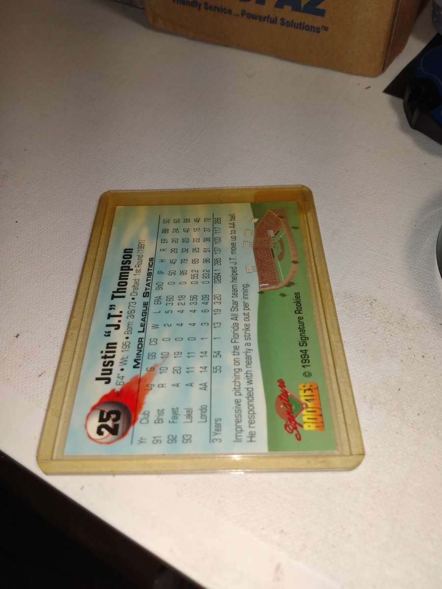 1994 signature rookie series top prospect Justin Thompson