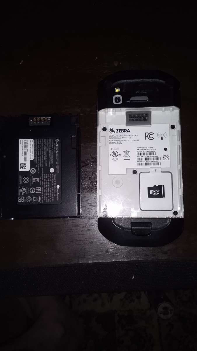 a used zebra tc560 barcode scanner