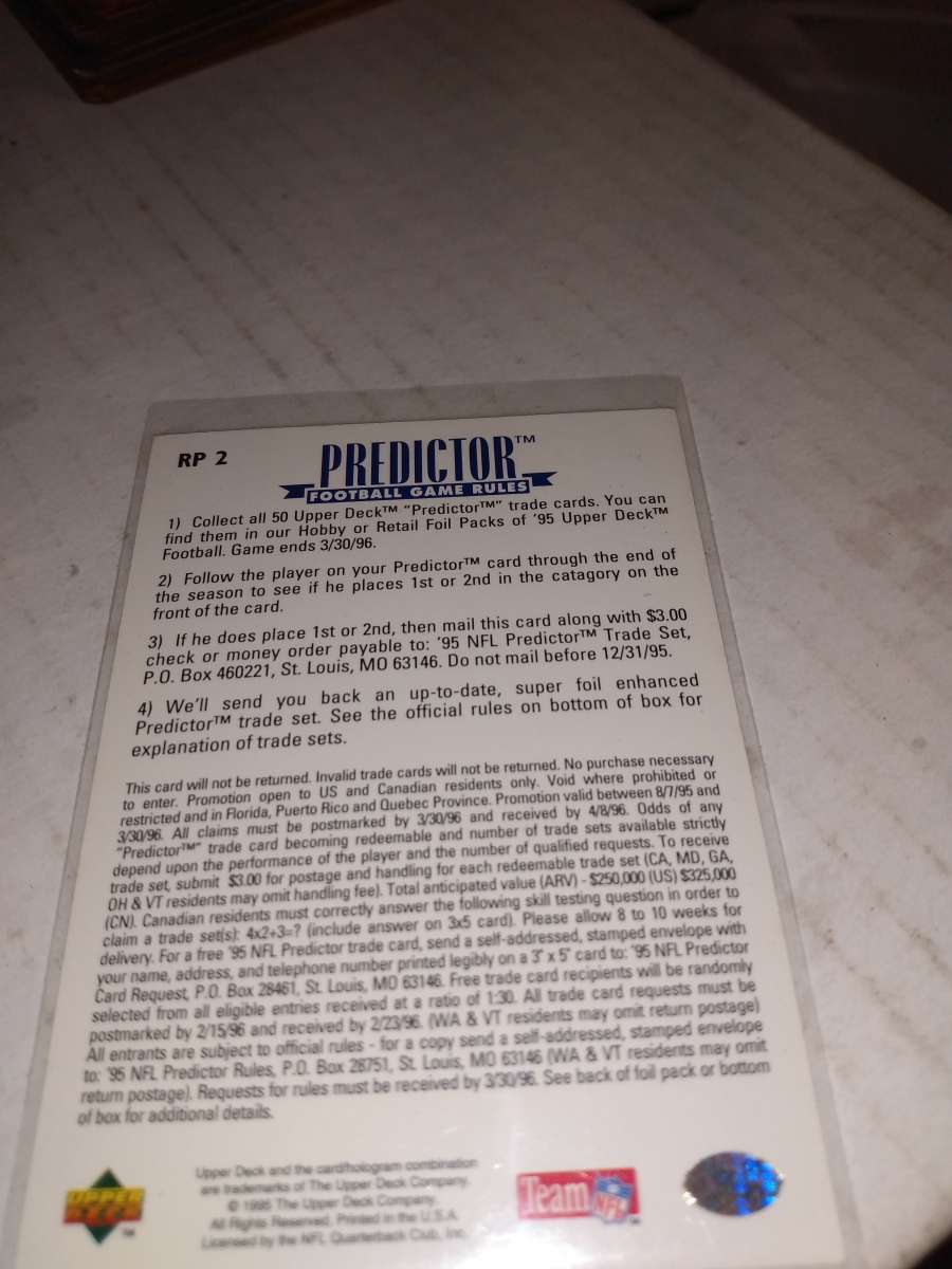 1995 upper deck Steve Young