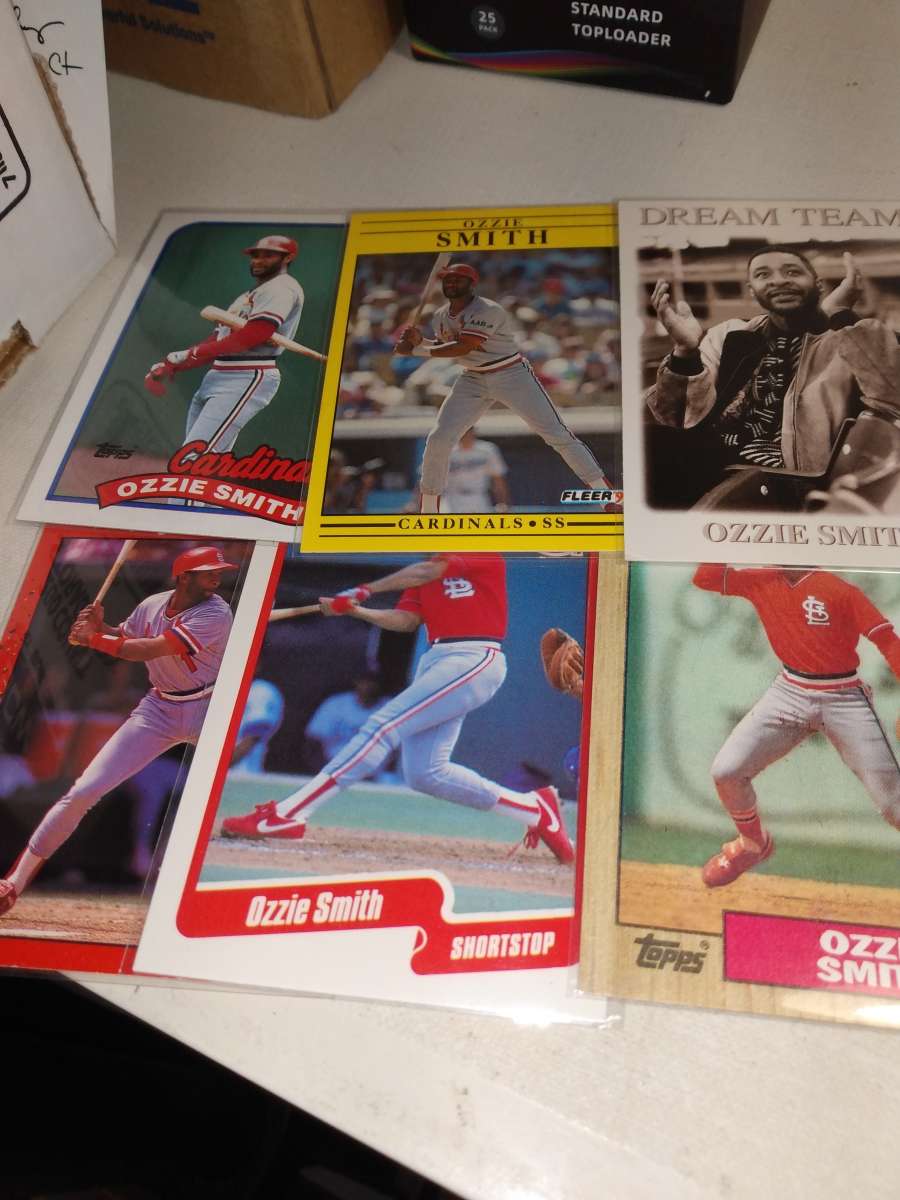 six card line the wizard Ozzie Smith Hall of famer