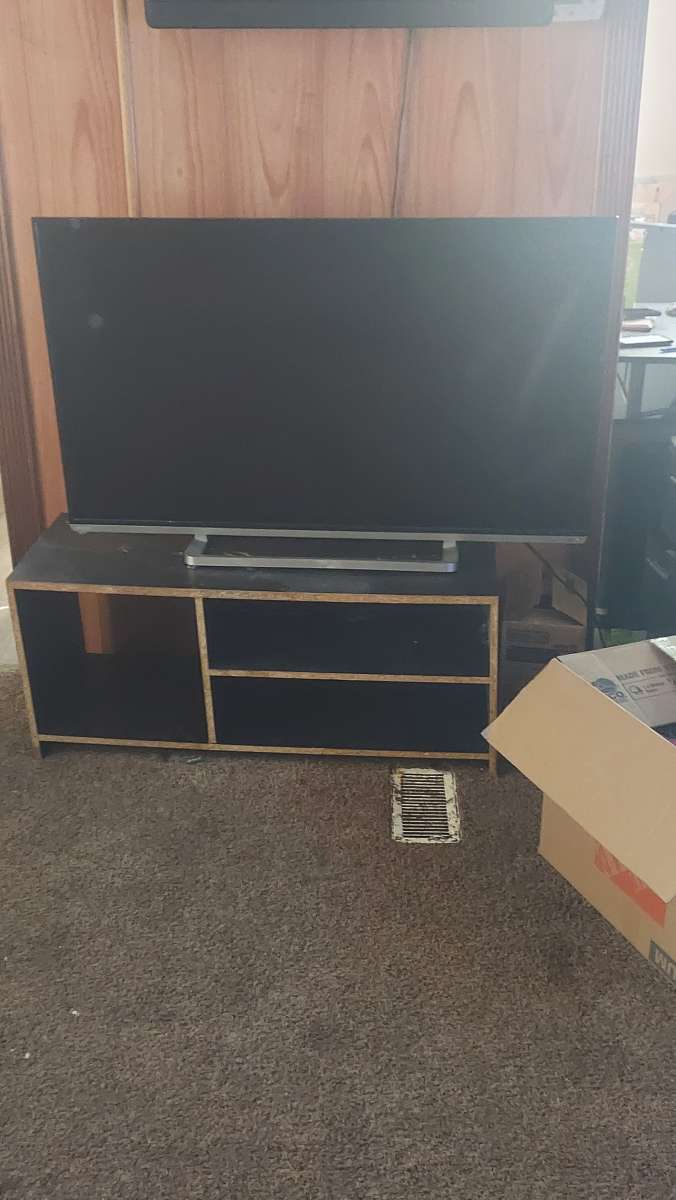 TV and stand together