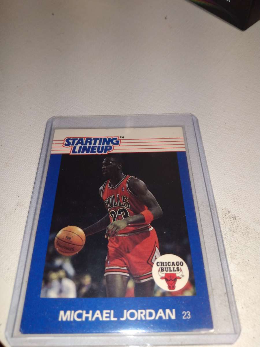 1988 1989 starting lineup card Michael Jordan