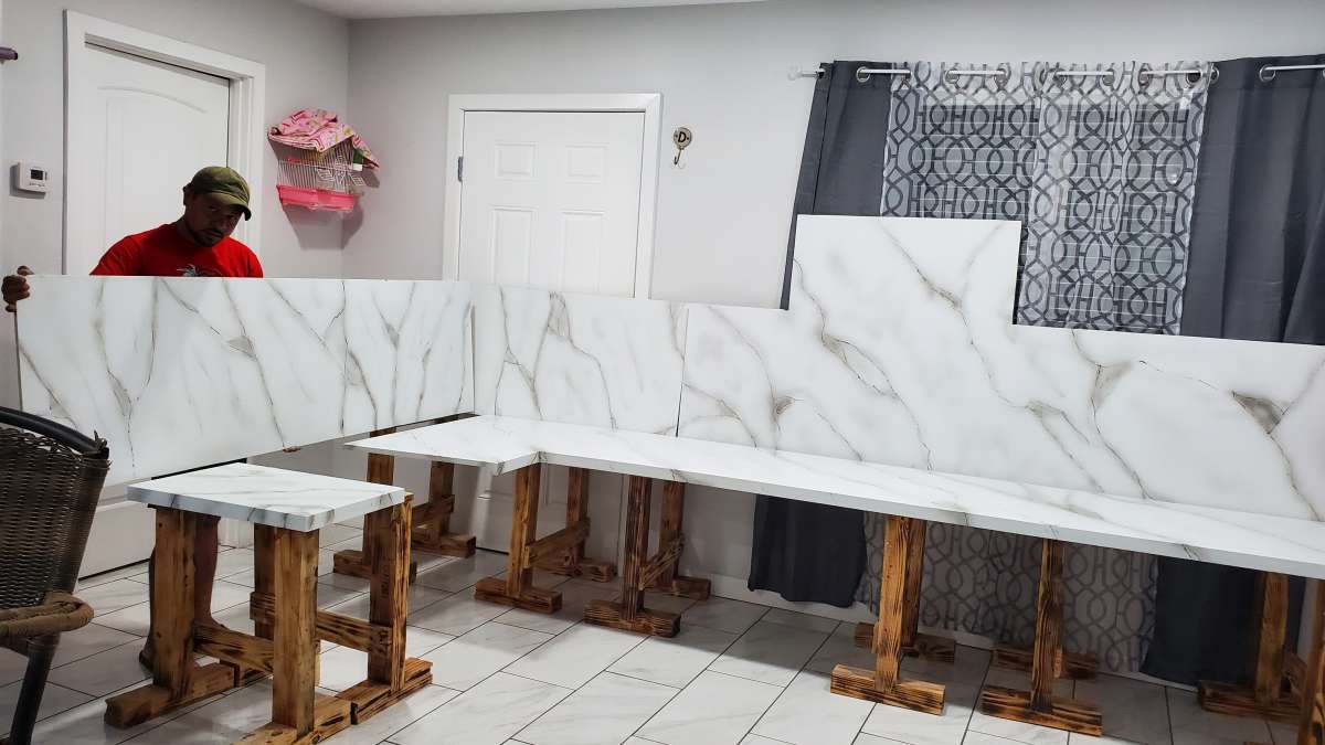 kitchen refinishing with epoxy resin
