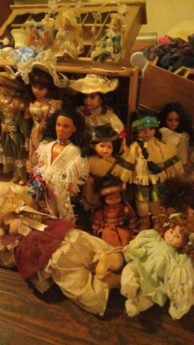 vintage authentic porcelain dolls