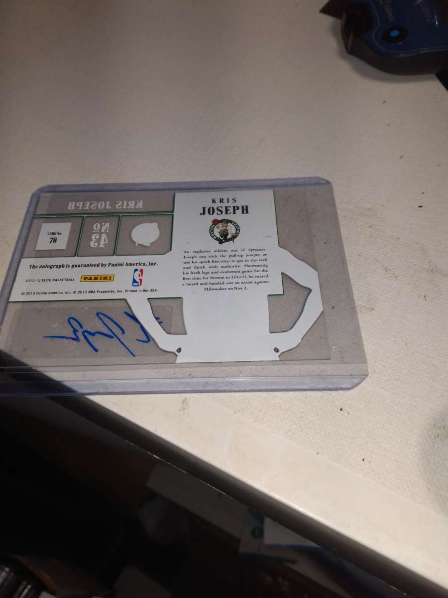 2012 panini autograph rookie Christopher Joseph