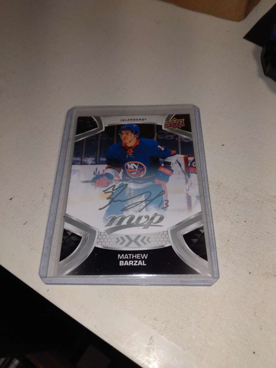 MVP upper Deck 2021 autograph Matthew Barzal