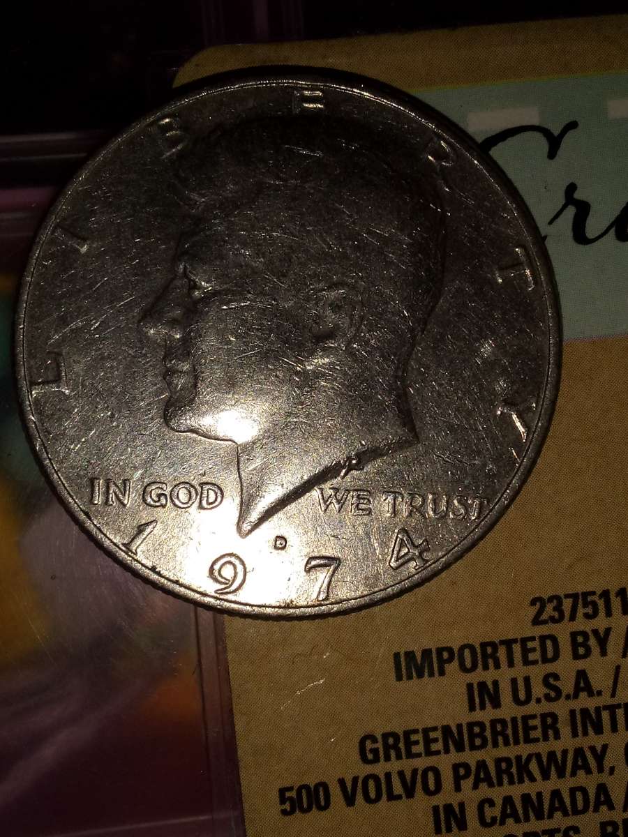 1974 half Kennedy silver dollar