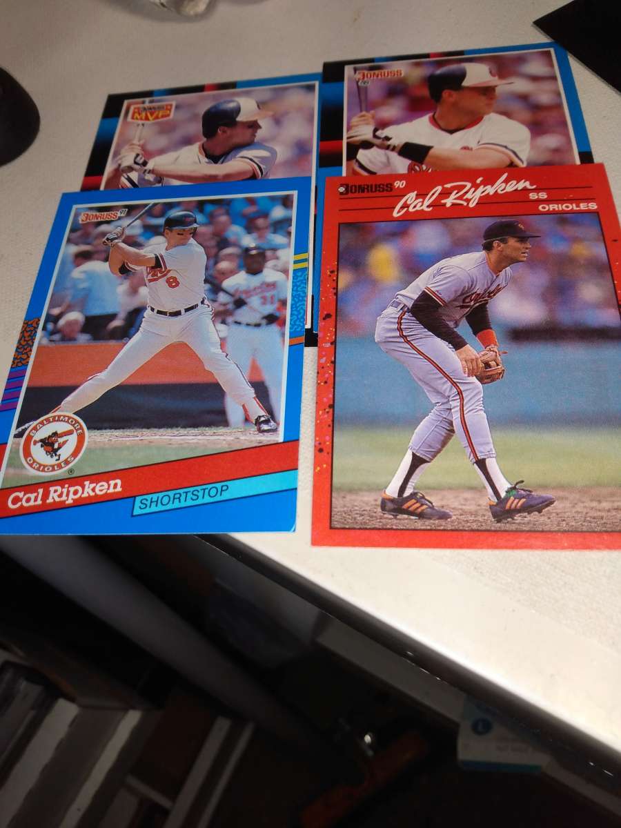 Donruss lot of four Cal ripken Jr era cards
