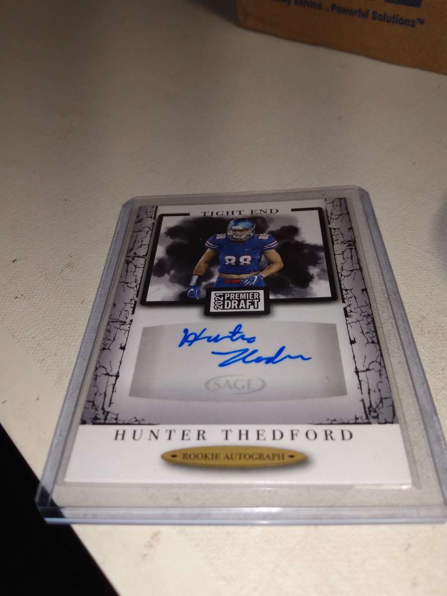 2021 premier draft Hunter thed Ford autographed rookie card