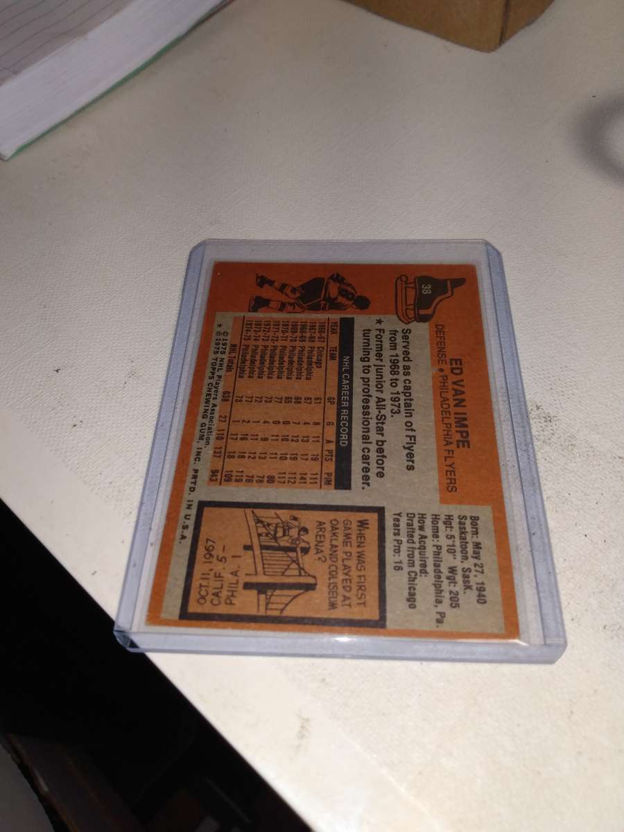 1975 1976 Topps head Van impe