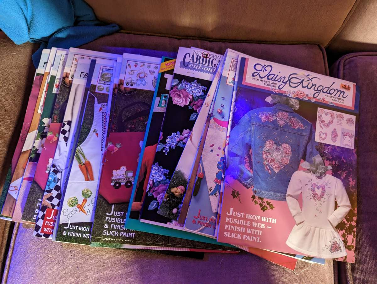 box of craft supplies