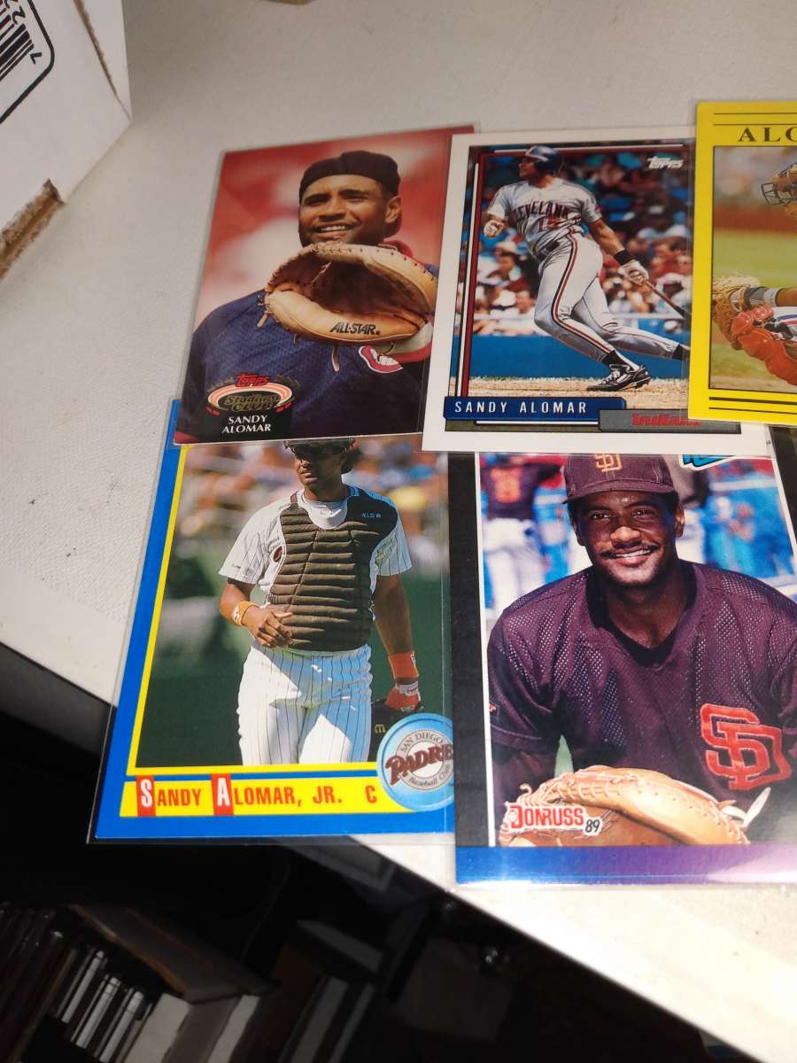 six card lot Sandy alomar Jr Hall of famer